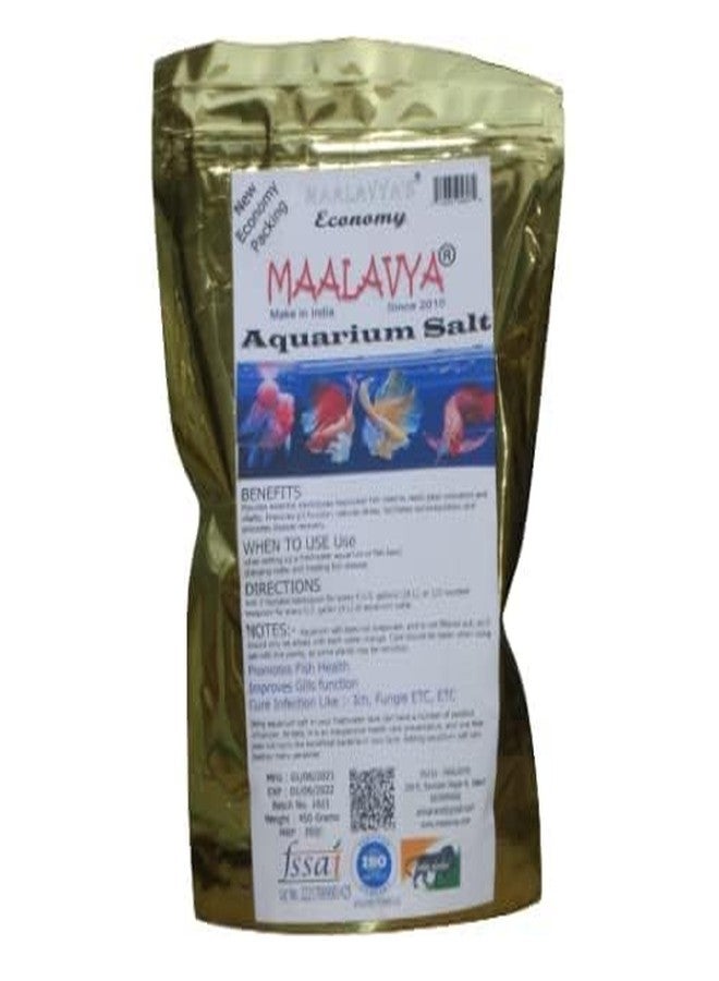 Maalavya Aquarium Salt for Fish Tank (New Economy Packing) 450 Grams